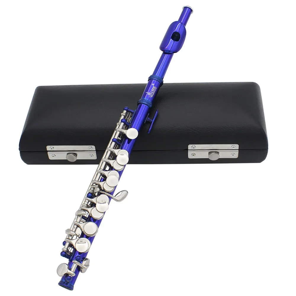 SLADE 16 Holes C Key Piccolo Cupronickel Body Half-size Flute Piccolo Woodwind Instrument With Case Music Stand Cleaning Set