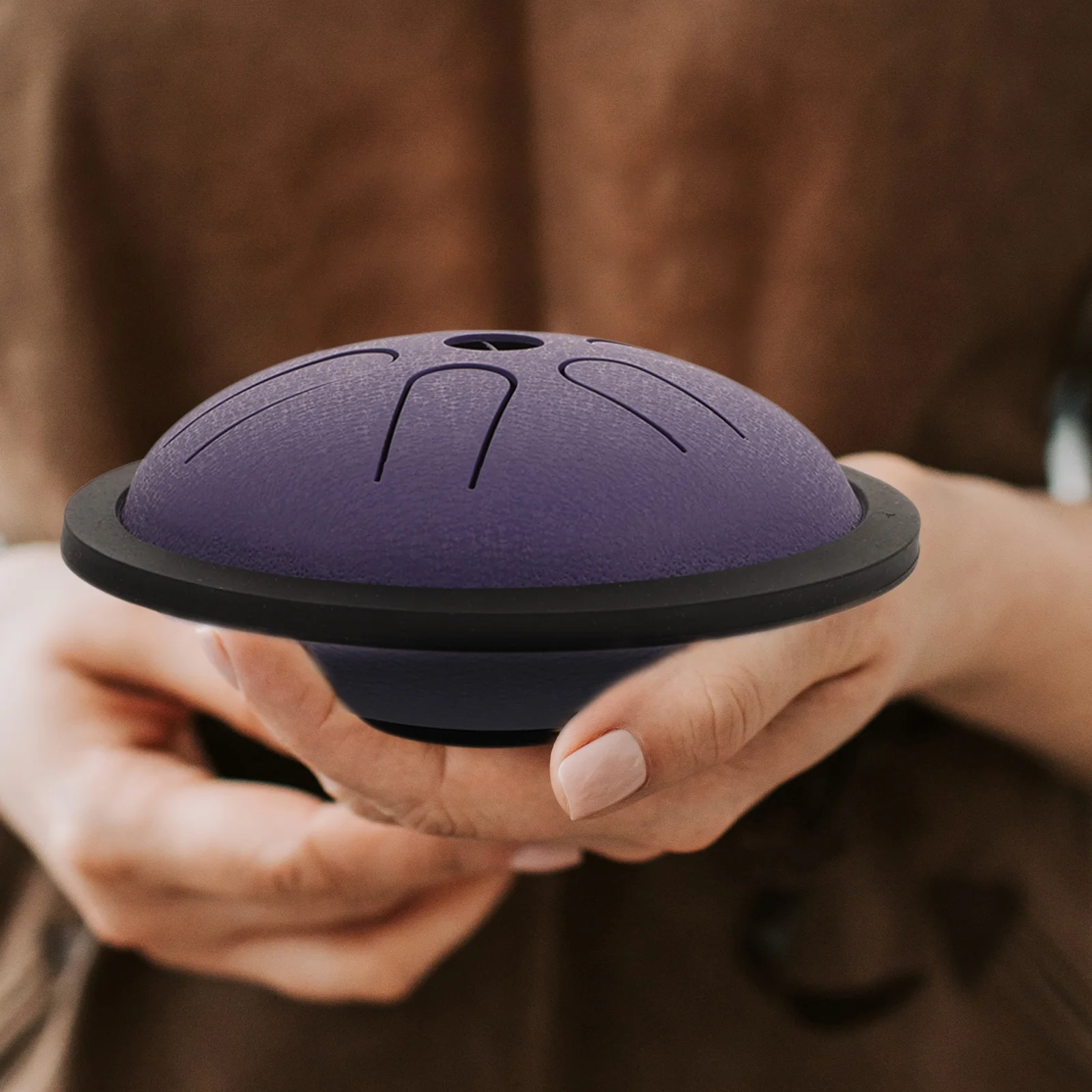 

Pocket Drum Percussion Instrument Ethereal Convenient Music Stylish Tongue Alloy