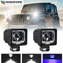 MONDEVIEW M12 High-power High Brightness Motorcycle Spotlight 58000LM 6500K 480W Beam Adjustable 180 Degree Car Auxiliary Light