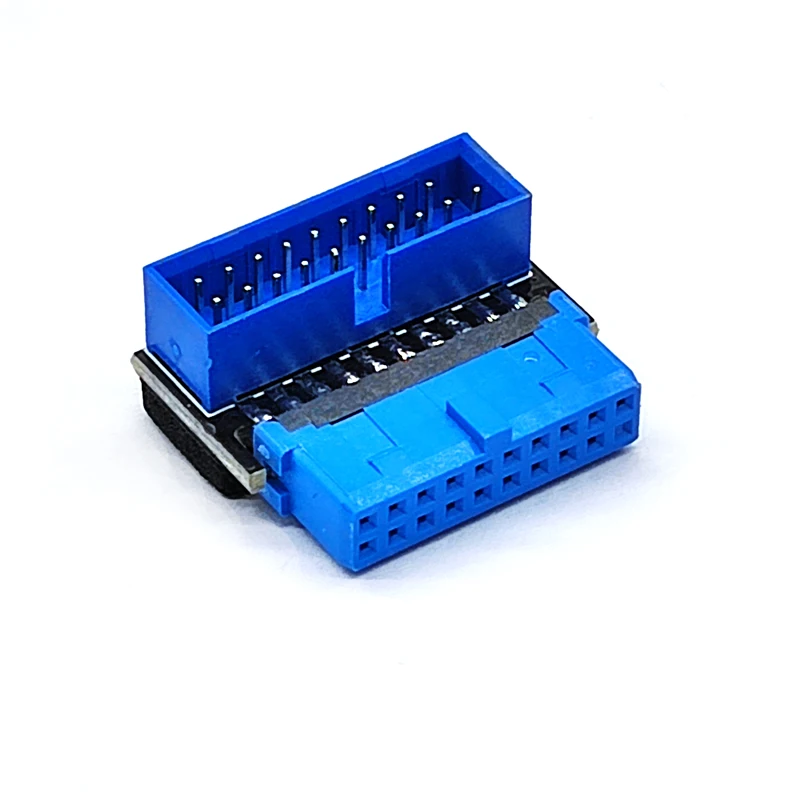 Placa base divisora USB de 19 pines a 19 pines, Conector de cabezal de 19 pines macho a hembra, adaptador elevador de enchufe USB3.2 GEN1 de 19 pines/20 pines