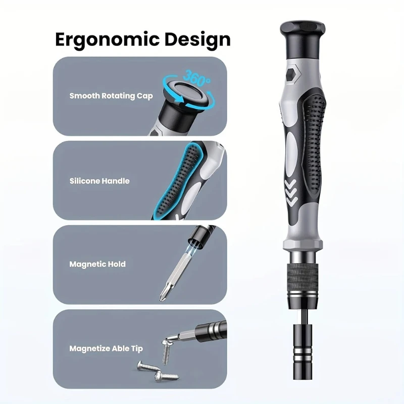 Professional Magnetic Repair Tool Kit 115 In 1 Magnetic Screwdriver Set Precision Multi Hand Tool Hex Screw Drivers