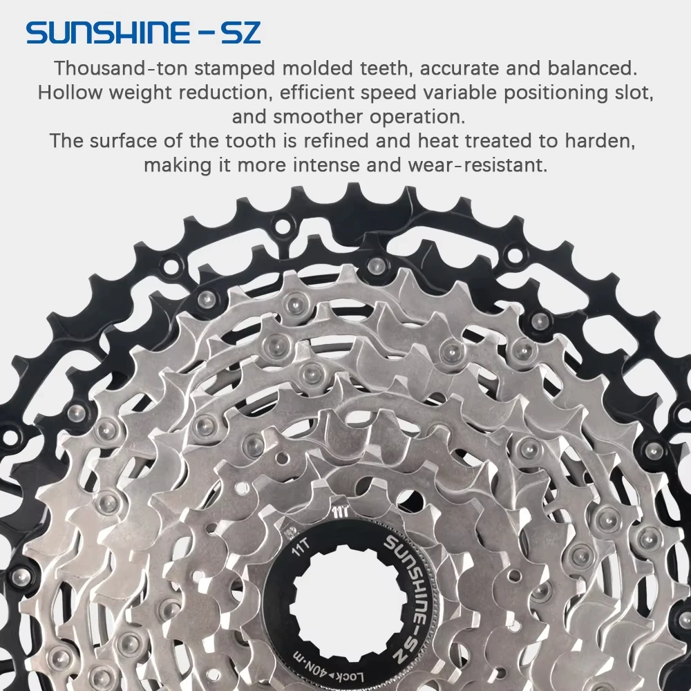 SUNSHINE Ultralight Bicycle Cassette Freewheel Steel Material 9/10/11/12/13 Speed HG Structure Sprocket for Mountain Bike view 2