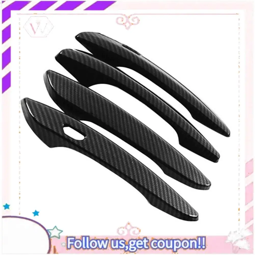 

Easy To Use 4Pcs Carbon Fiber Car Exterior Side Door Handle Frame Cover Trim For Mazda CX-30 CX30 2020 2021 2022
