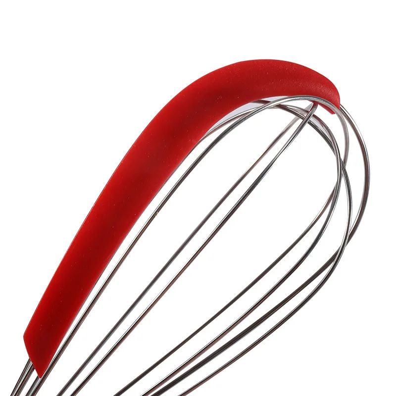 Silicone Wire Whisk With Silicone Spatula Manual Egg Stirring Whisk Balloon Whisk Milk and Egg Blender Beater