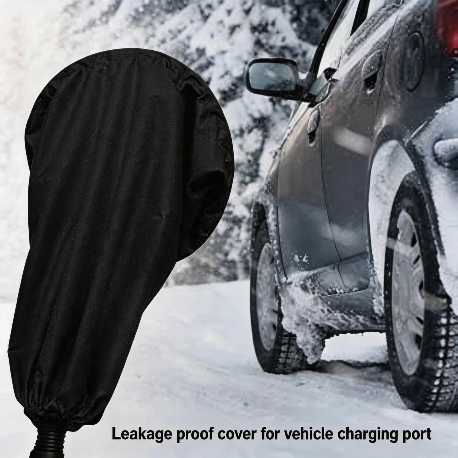 

Waterproof EV Charger Cover Charging Port Cover Rain Snow Protection Magnetic Adsorption Universal for Most Electric Cars