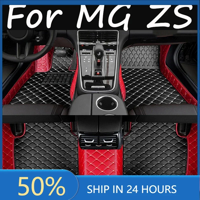 Non-hybrid Car Mats For MG ZS ZX ZST Astor ZS11 Crossover 2018~2022 Waterproof Floor  Push Button handbrake  Accessories