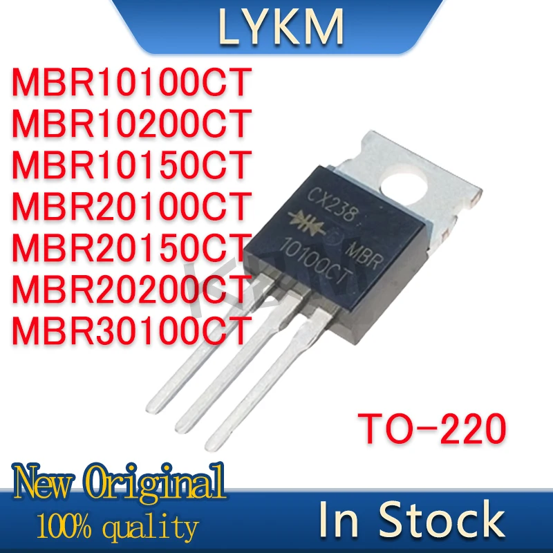 10/PCS New Original MBR10100CT MBR10200CT MBR10150CT MBR20100CT MBR20150CT MBR20200CT MBR30100CT TO-220 In Stock