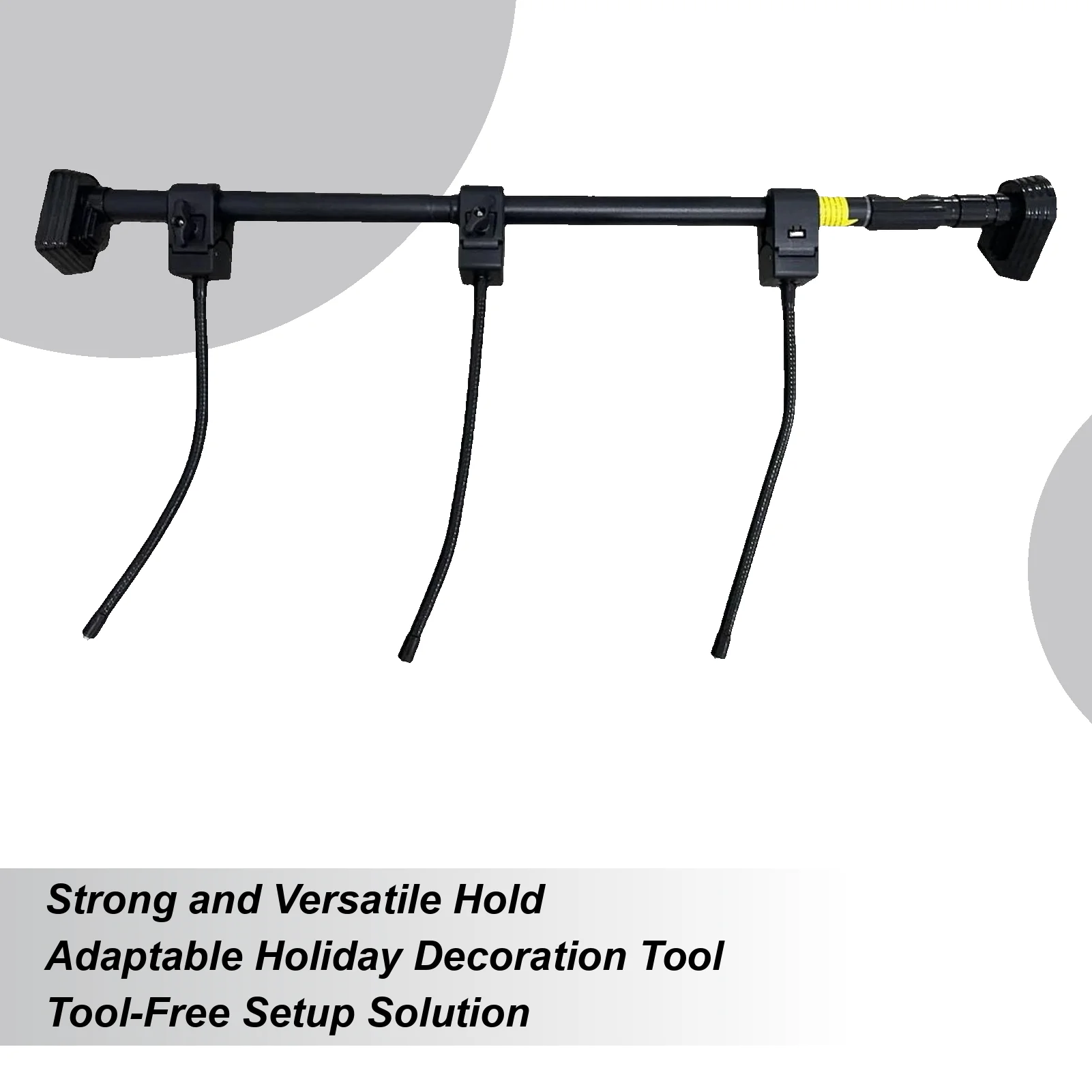 

Вешалка для гирлянды для дверной рамы, регулируемый держатель для гирлянды на Хэллоуин, праздничное украшение, крючок для дисплея для балкона, двора, Пасхи