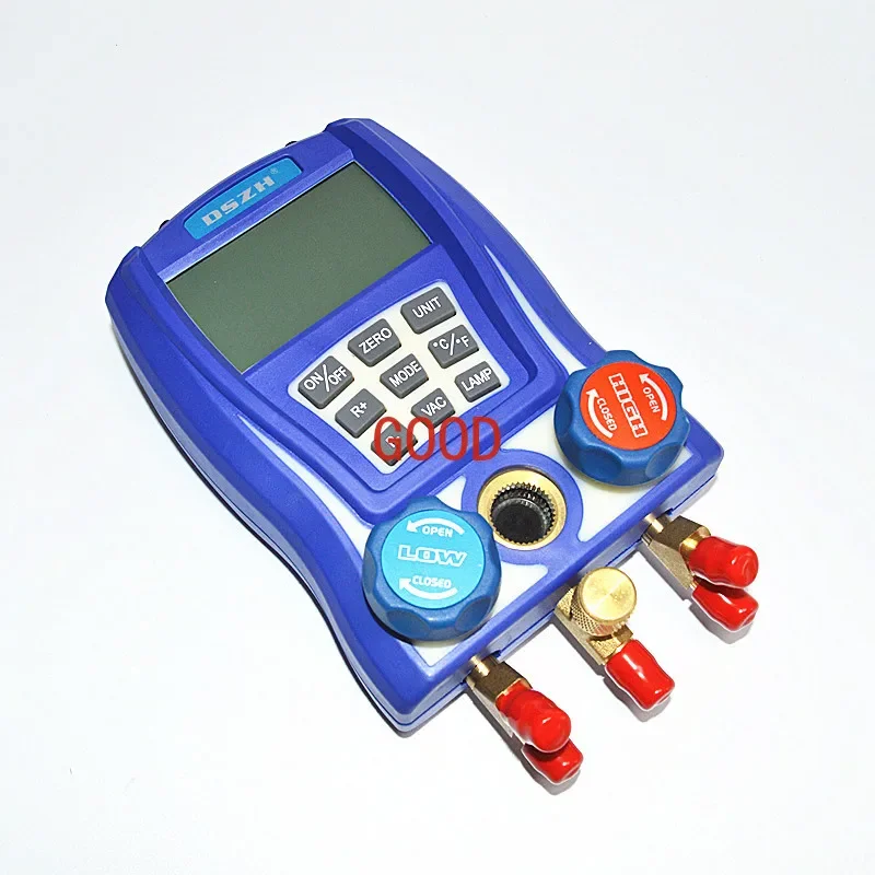 Air conditioner digital temperature meter plus liquid meter group, refrigerant pressure vacuum meter