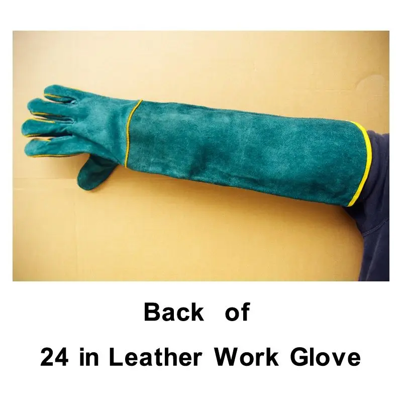 

Extra Long Thickened Extended Welding Welders Cowhide Labor Protection Heat Resistant Long Tube Safety Sleeve