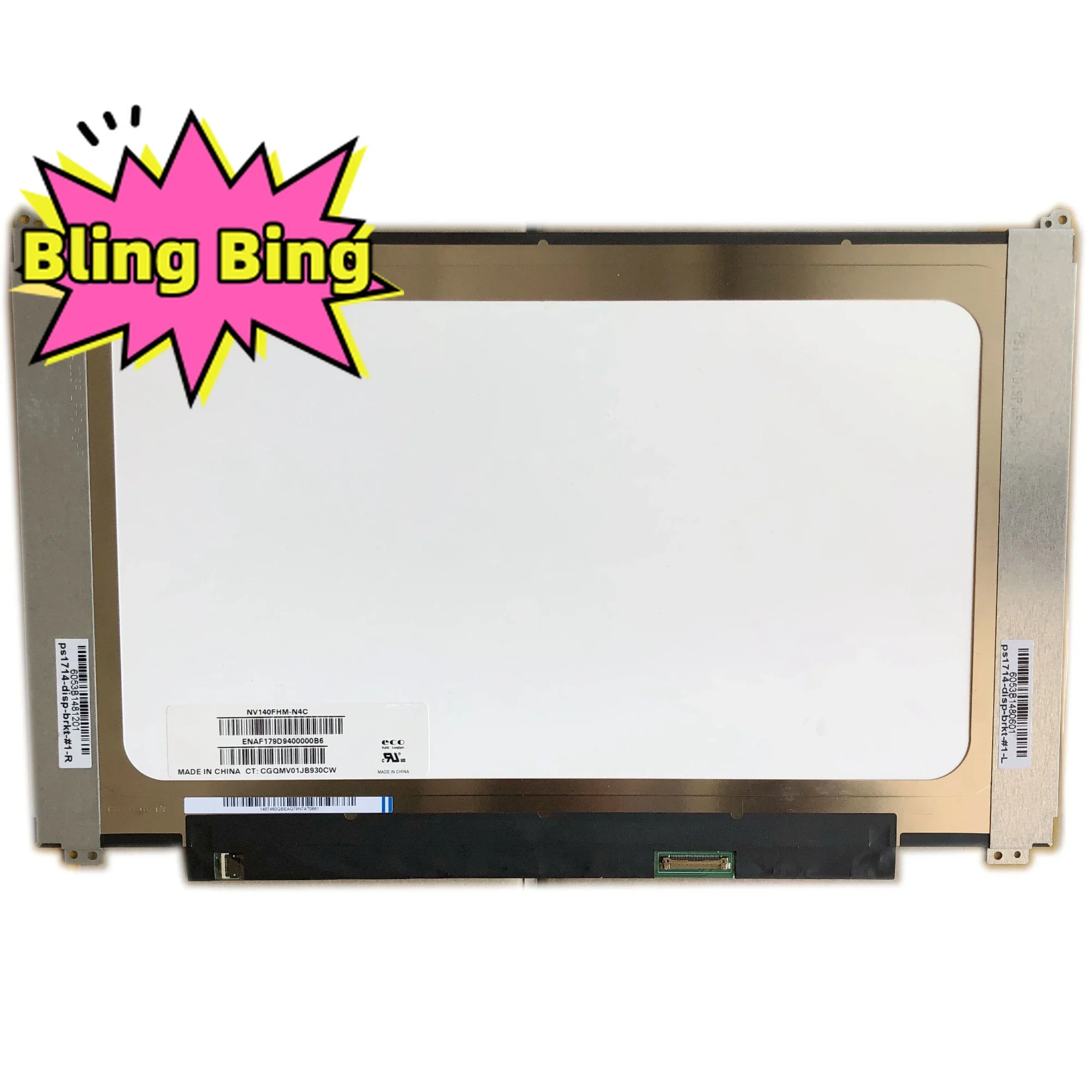 NV140FHM-N4C подходит для NV140FHM-N4B N3B NV140FHM-N62 N61 N47 LP140WF7-SPC1 N140HCA-EBA 14,0-дюймовый ЖК-экран со светодиодной подсветкой, 1920*1080, 30-контактный.