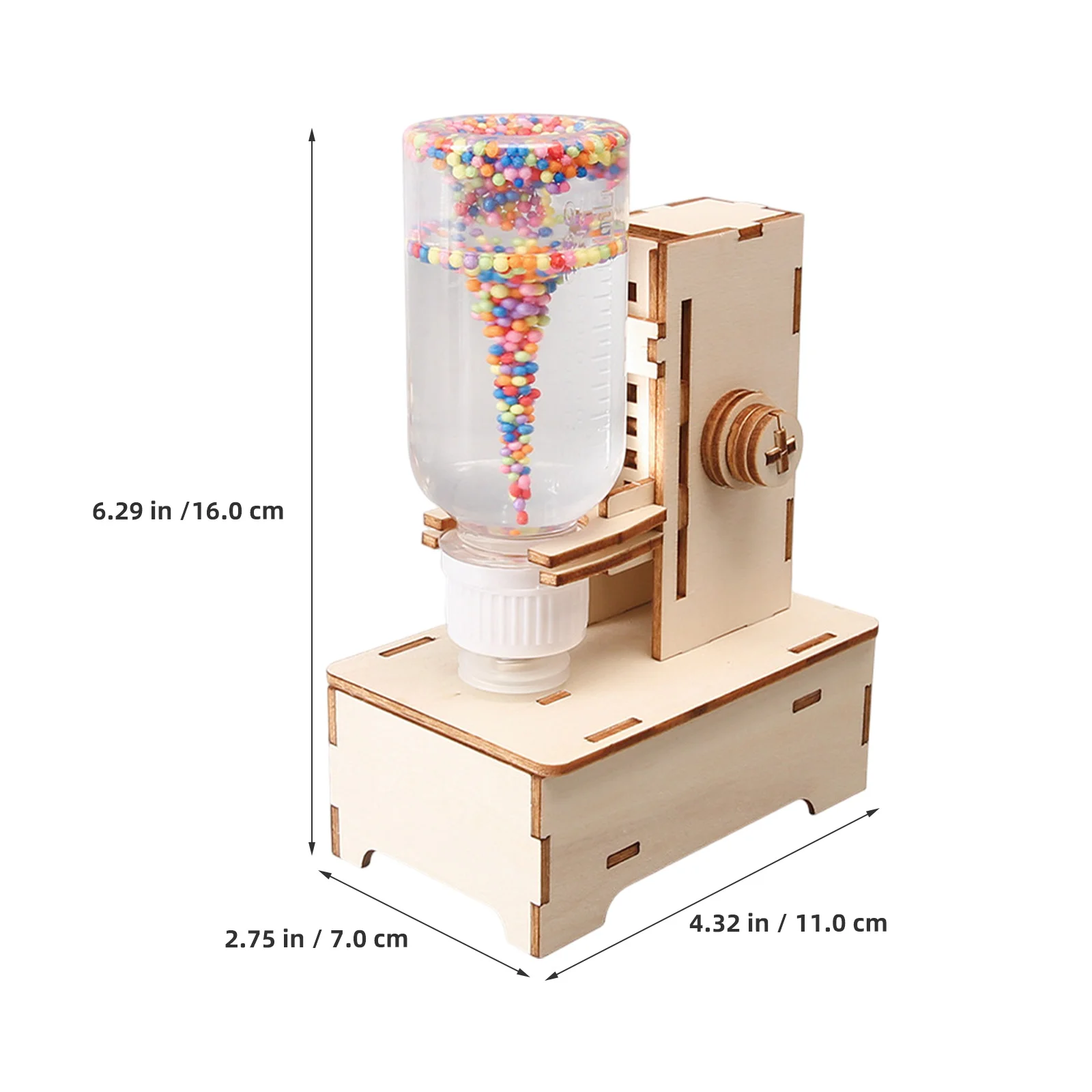 Zestaw do eksperymentów naukowych Tornado, 2 szt., edukacyjny zestaw STEM, nauka fizyki, gadżet na biurko dla dzieci, do nauki w domu