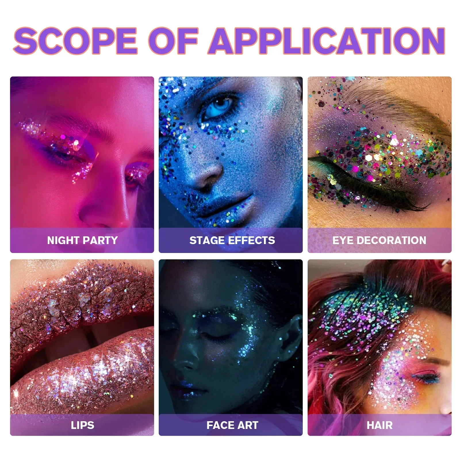 BIO-Dimot 30 جرام جل لامع لامع للوجه والجسم، جل لامع متعدد الاستخدام للأظافر والعيون والشعر والخد - الحفلات والمرحلة، فن المكياج #6