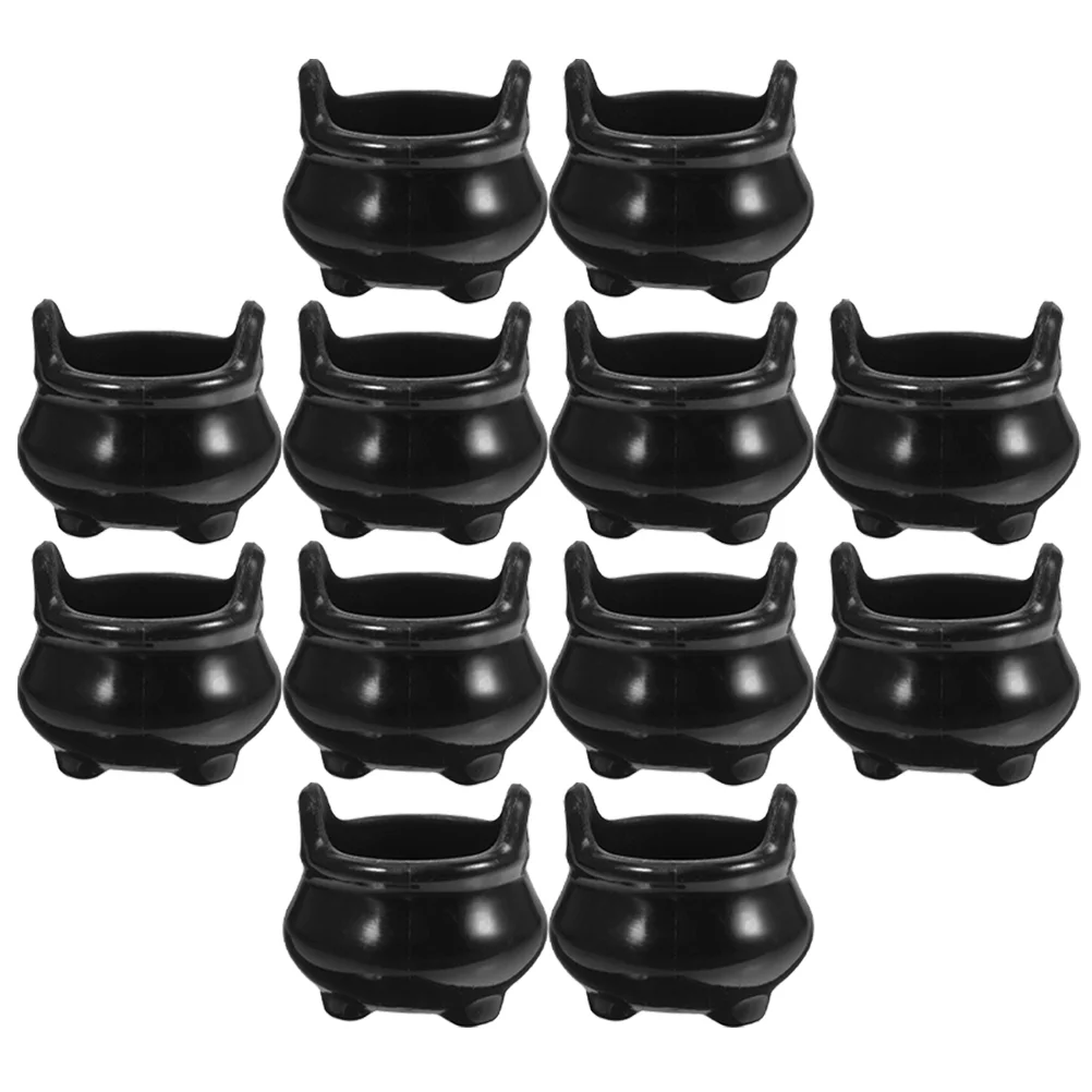 12 Pcs Small Toys Halloween Miniatures for Crafts Ornaments Decorations Bulk Plastic House Accessories Stove