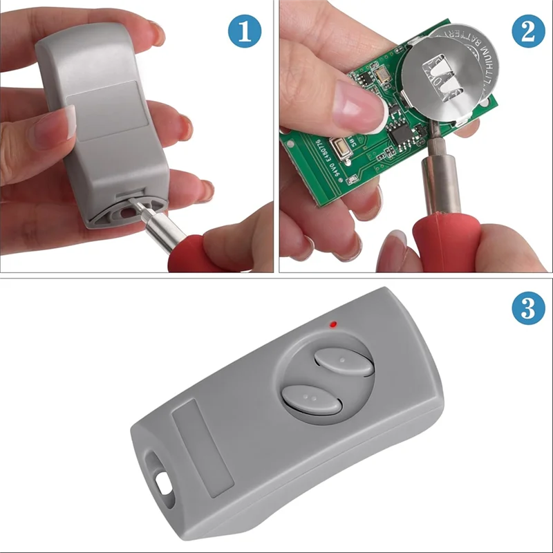 

PHILE-2Pack пульт дистанционного управления для открывания гаражных ворот 433 МГц для Portronic D2500/D5000/S4000 для Ecostar RSE2-433, RSC2-433, RSZ1-433