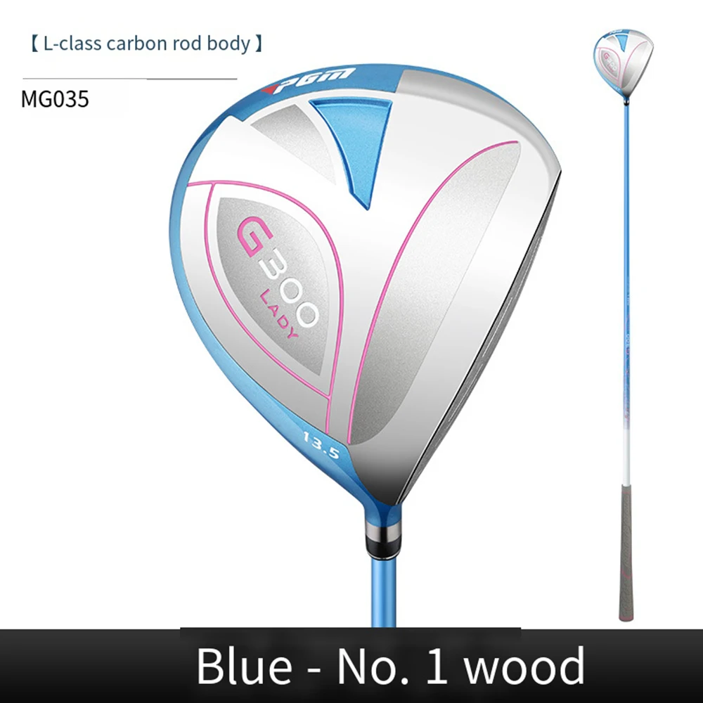 PGM-Women Right Hand Golf Clubs, Aluminum Alloy Head, Carbon Shaft,High Rebound Drivers, 1 # Wood Pole, MG035