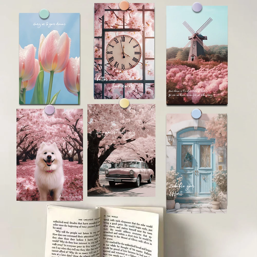 15PCS Colorful Card Sticker Posters Laptop Streetwear Wall Luggage Photography Pictures Cafe Collocation Living Background Card