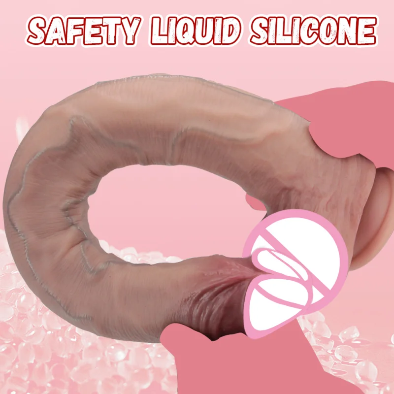 Realistic Dildo Long Penis Dildo Sex Toys Silicone Big Dildos Lifelike Giant Dildo for G Spot and Anal Play with Suction Cup view 5