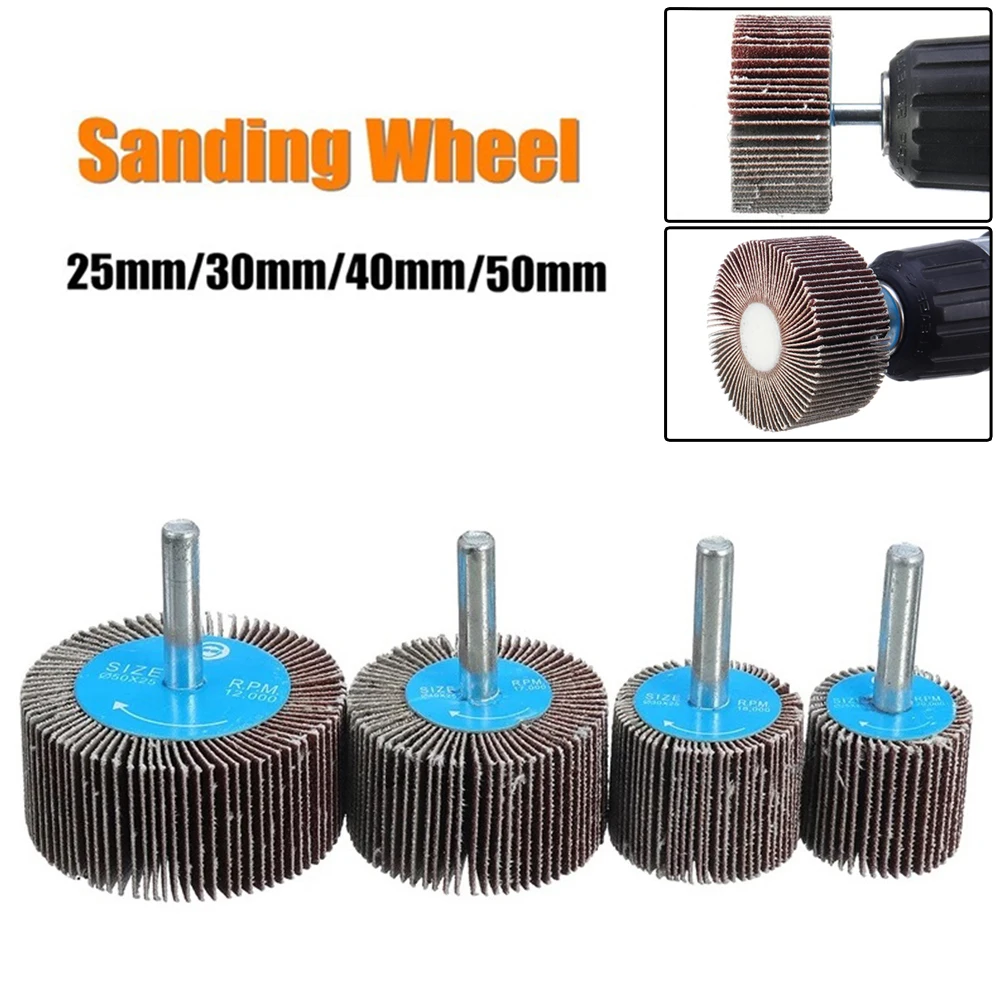 1pc 25/30/40/50mm Sanding Flap Disc Wheel Grinding Wheel Head Sander Abrasive Tools Polishing Rust Removal For Rotary Tool