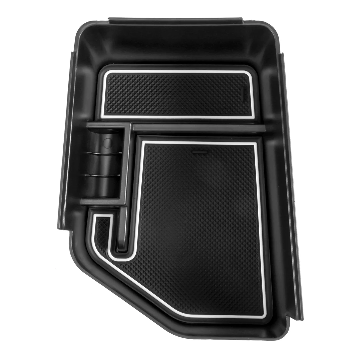 Vassoio organizer classico per console centrale per 2022+ Kia EV6 Scatola portaoggetti per bracciolo Accessori interni con portamonete, Bianco