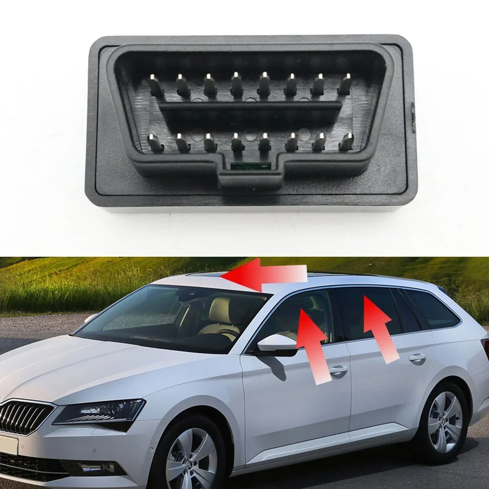 

Car OBD Device Automatic Window Glass Close Open Lifting Sunroof Closer Module For Skoda Superb III 280 330 2015-2019