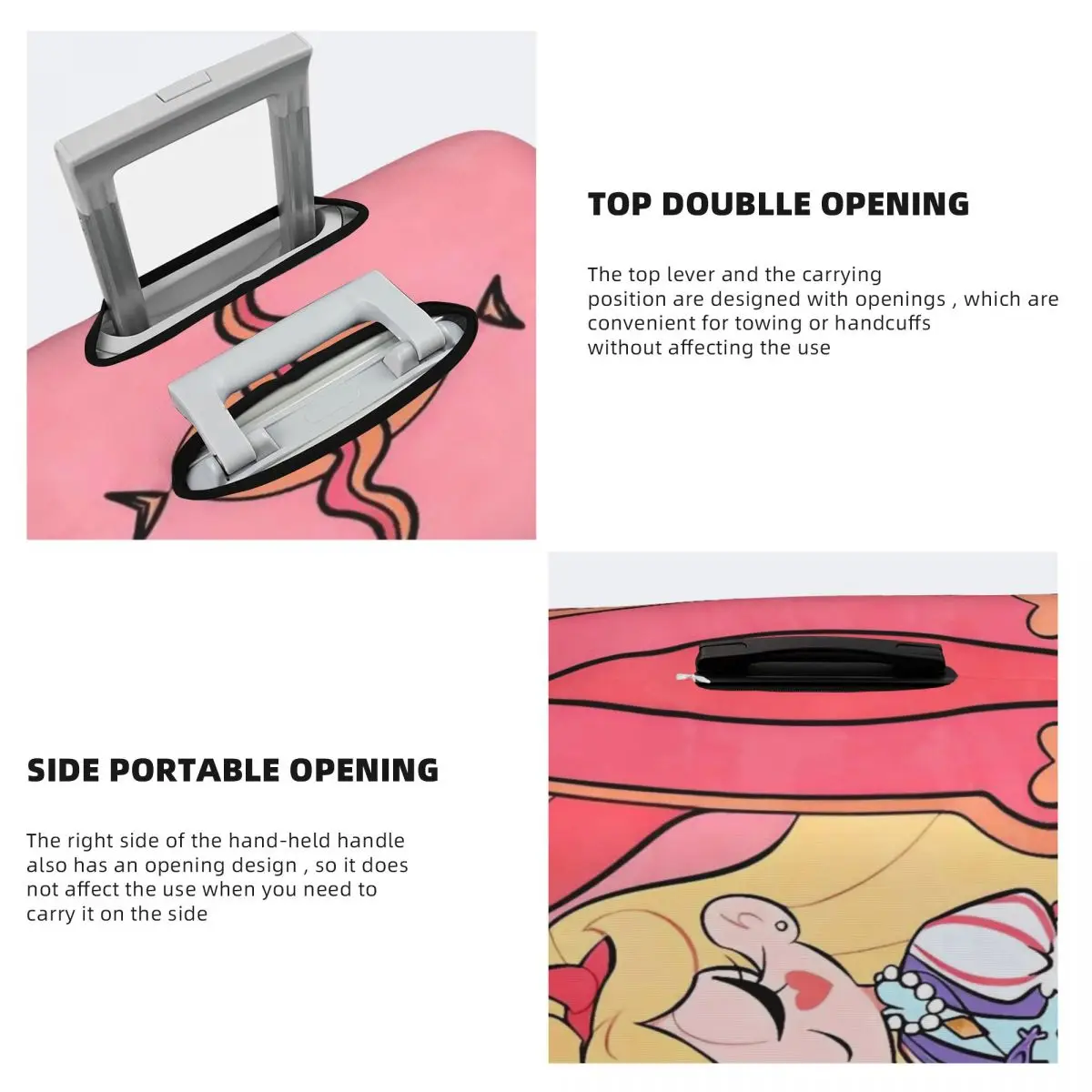 غطاء حقيبة Star Vs The Forces Of Evil لحماية مستلزمات الأمتعة الممتعة للعطلات التجارية #5