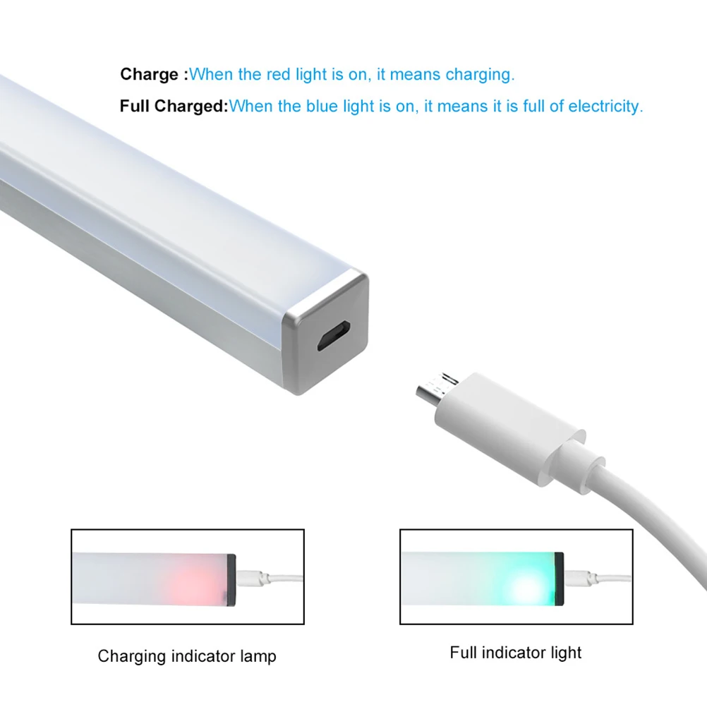 

Sensor Light Home Bulb Lamp USB Charging Human Body Induction Walkway Bathroom Energy Saving Wardrobe