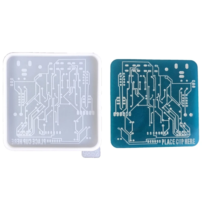 Non Slip Silicon Mold Circuit Board Cup Mould Cup Mat Casting Molds 37JB