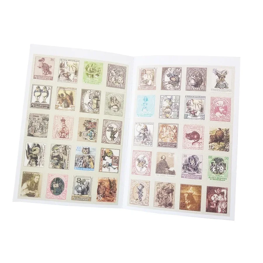 4 Sheet/lot Alice British Memory Cartoon Sticker Love In Paris Little Prince Stamp Sixty Percent Off Sticker Notebook Stickers