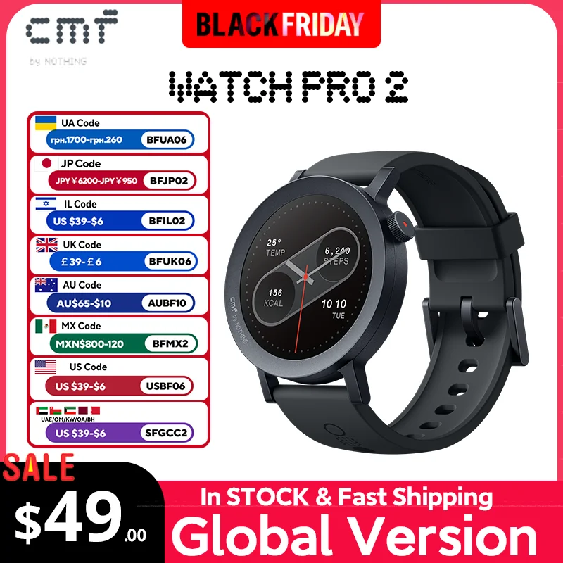 Global Version CMF by Nothing Watch Pro 2 1.32