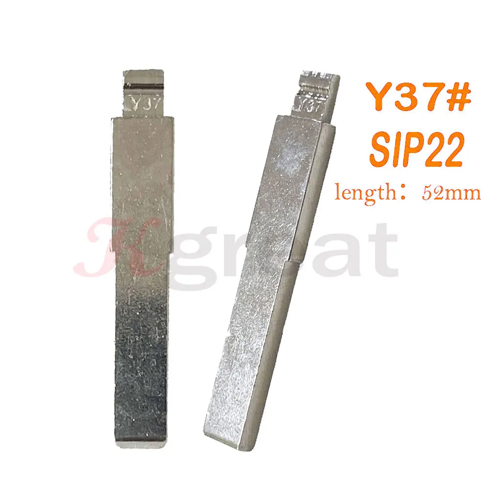 10 sztuk Y37 # SIP22 52mm metalowy Blank na Fiat Iveco Alfa Romeo Citroen nienacinany piloty klucz składany obudowy kluczy samochodowe