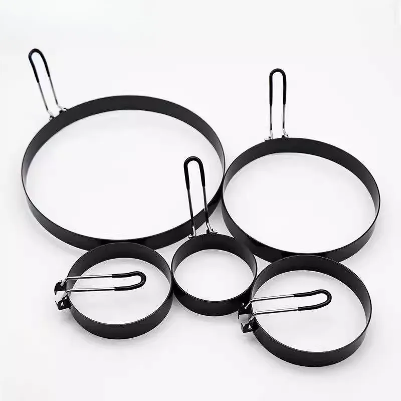 

Форма для жарки яиц, котлет, бургеров из нержавеющей стали с антипригарным покрытием, круглая, для завтрака, для приготовления на открытом воздухе