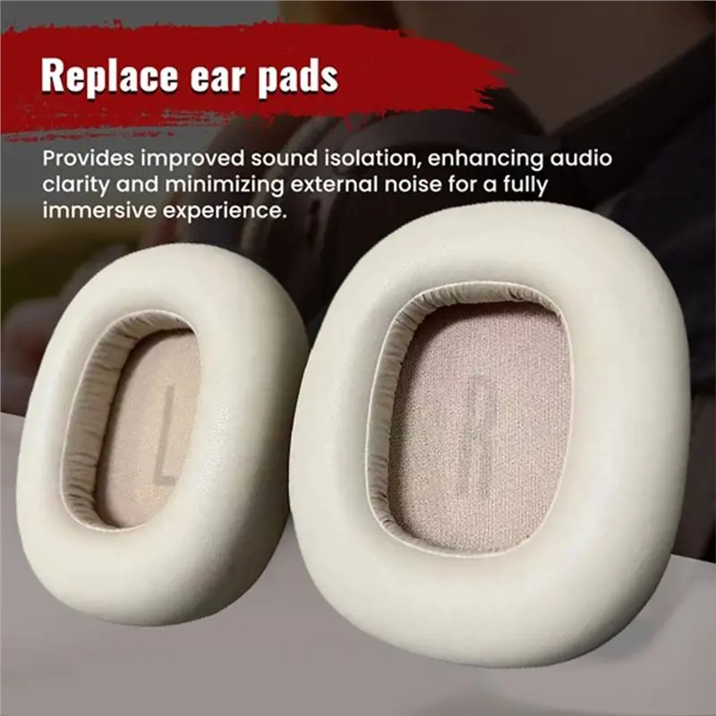 Replacement Ear Pads Cushions For Baseus H1S Headphones Soft Foam Earpads Comfortable Over Ear Covers