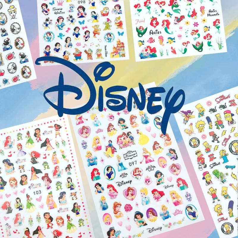 1PCS Disney Cartoon Anime Star Character Nail Sticker Mickey Minnie Dumbo Nail Art Nail Manicure New Sticker Manicure Stitch