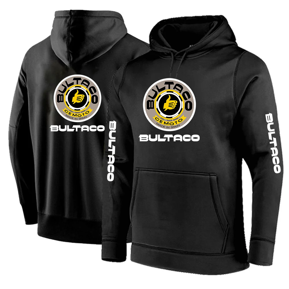 بلوفر بولتاكو سيموتو 2023 جديد للرجال مطبوع عليه ألوان سادة لفصل الربيع والخريف بلوفر بقلنسوة تصميم مريح