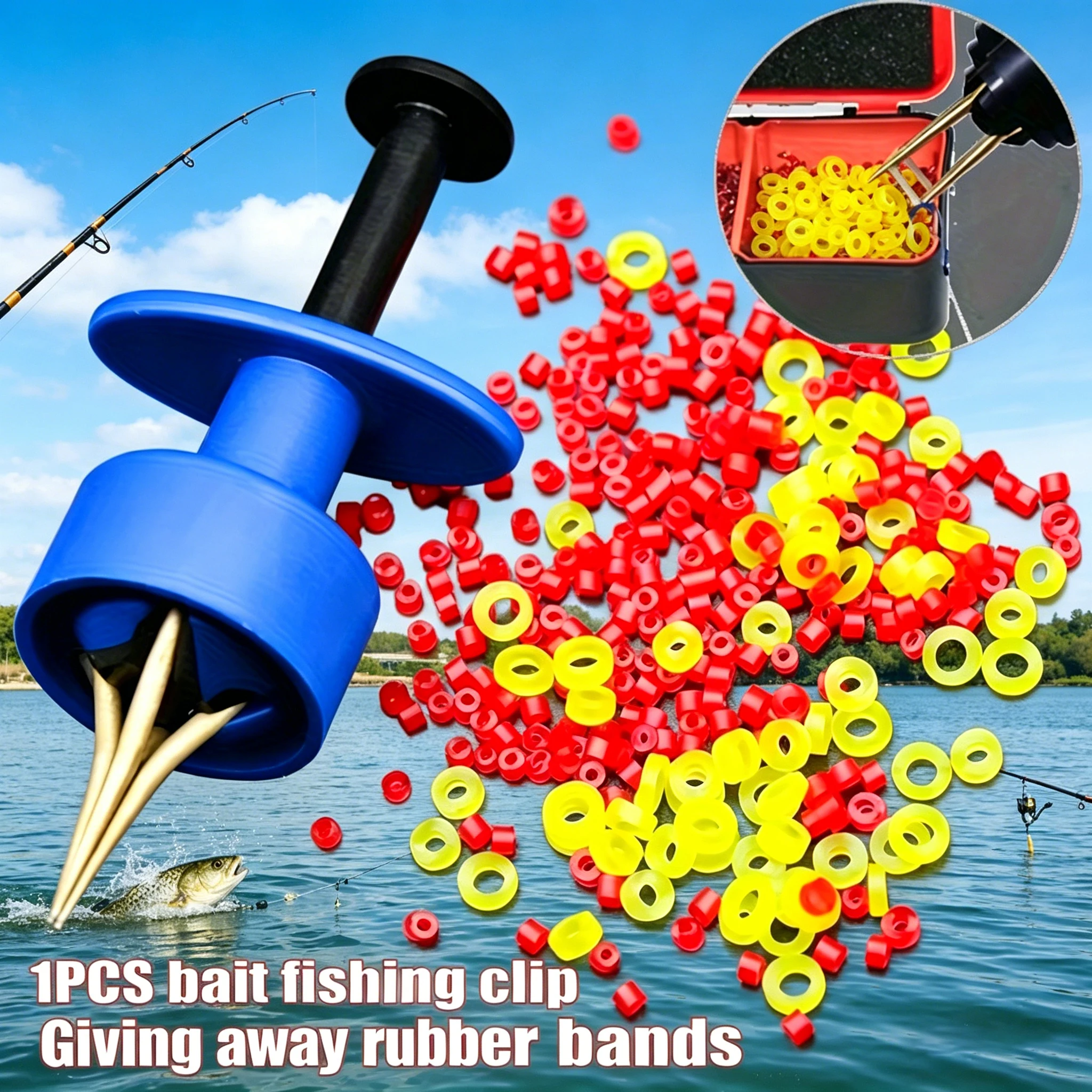 Atador de Cebo en Pellets y Bandas para Pesca de Carpa - Herramienta Atadora de Cebo en Pellets para Carpa