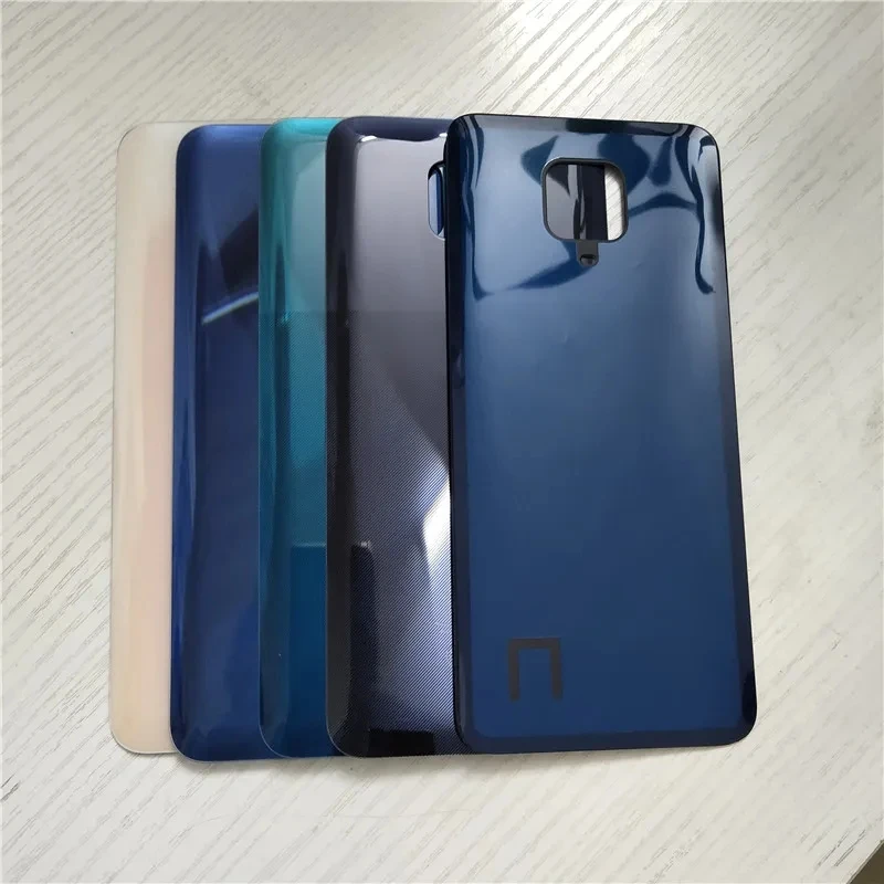 Per Xiaomi Redmi Note 9S / Note 9 Pro (fotocamera da 64mp) coperchio della batteria porta posteriore custodia in vetro custodia posteriore coperchio