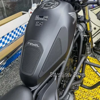 Autocollant de réservoir de carburant de moto, tampon en caoutchouc pour Honda Rebel CM 500 CM 300 CMX 500 REBEL CM500 CM300 CMX500, accessoires décalcomanies