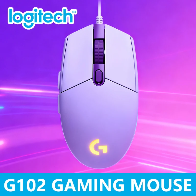

Классическая игровая мышь Logitech G203 и G102, точное отслеживание, быстрое реагирование, эргономичный дизайн, уменьшает усталость запястья