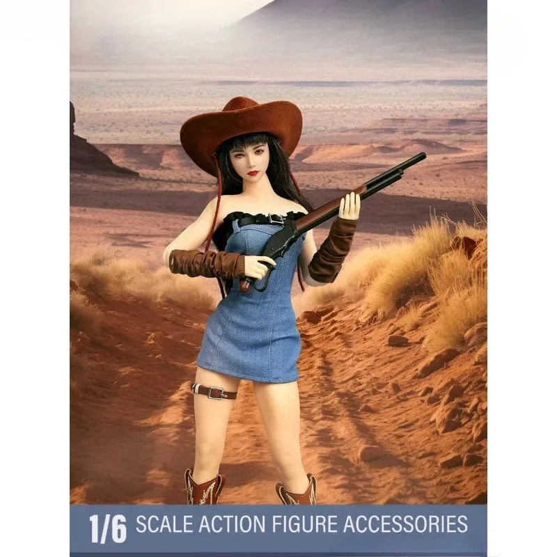 ZYTOYS ZY5058 1/6 Scale Female Soldie Hat Hip-covering Skirt Western Cowboy Set Clothes Model for 12'' Action Figures Body Toy