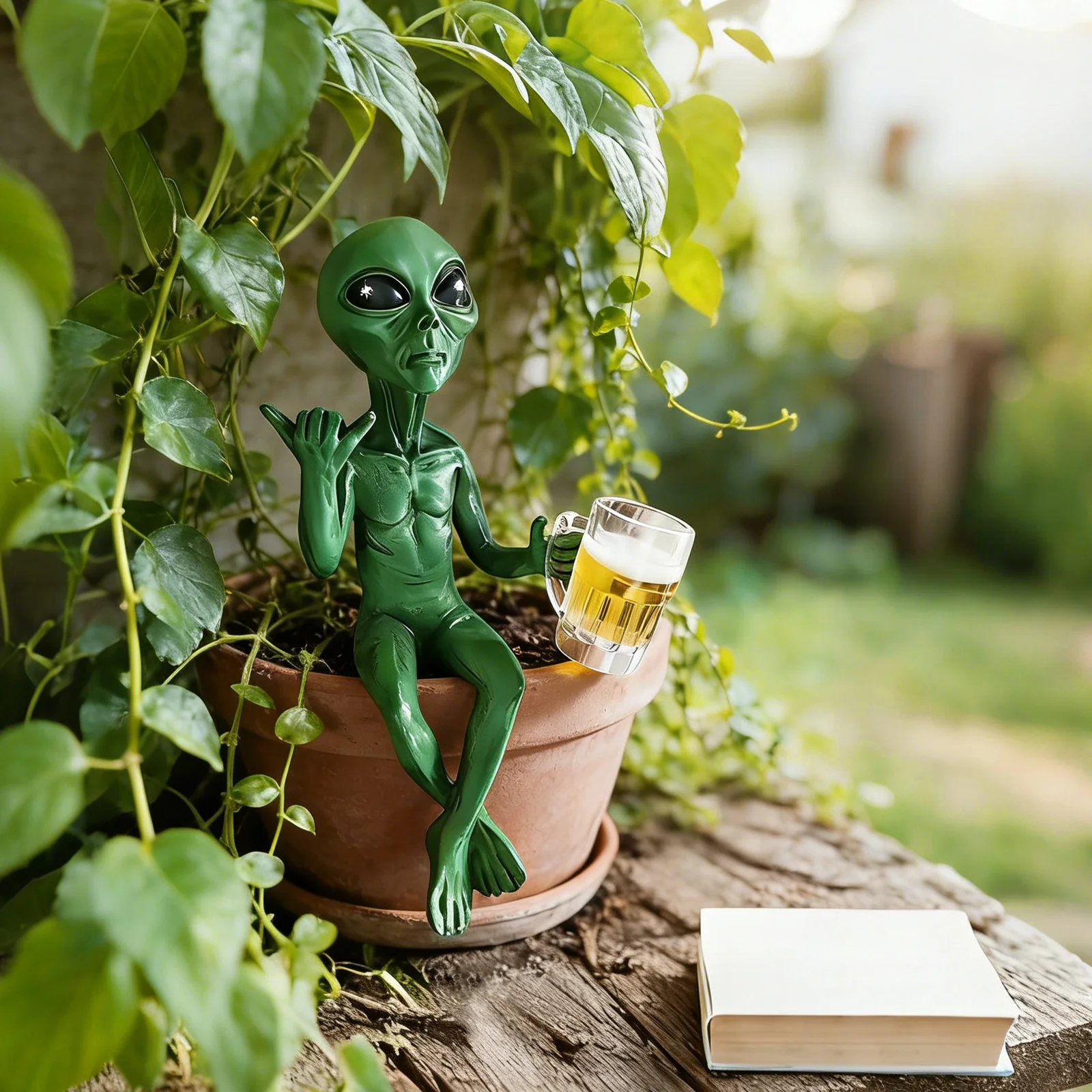 Set Patung Alien Lucu untuk Ru - Wine Beer Garden ulasan dan harga