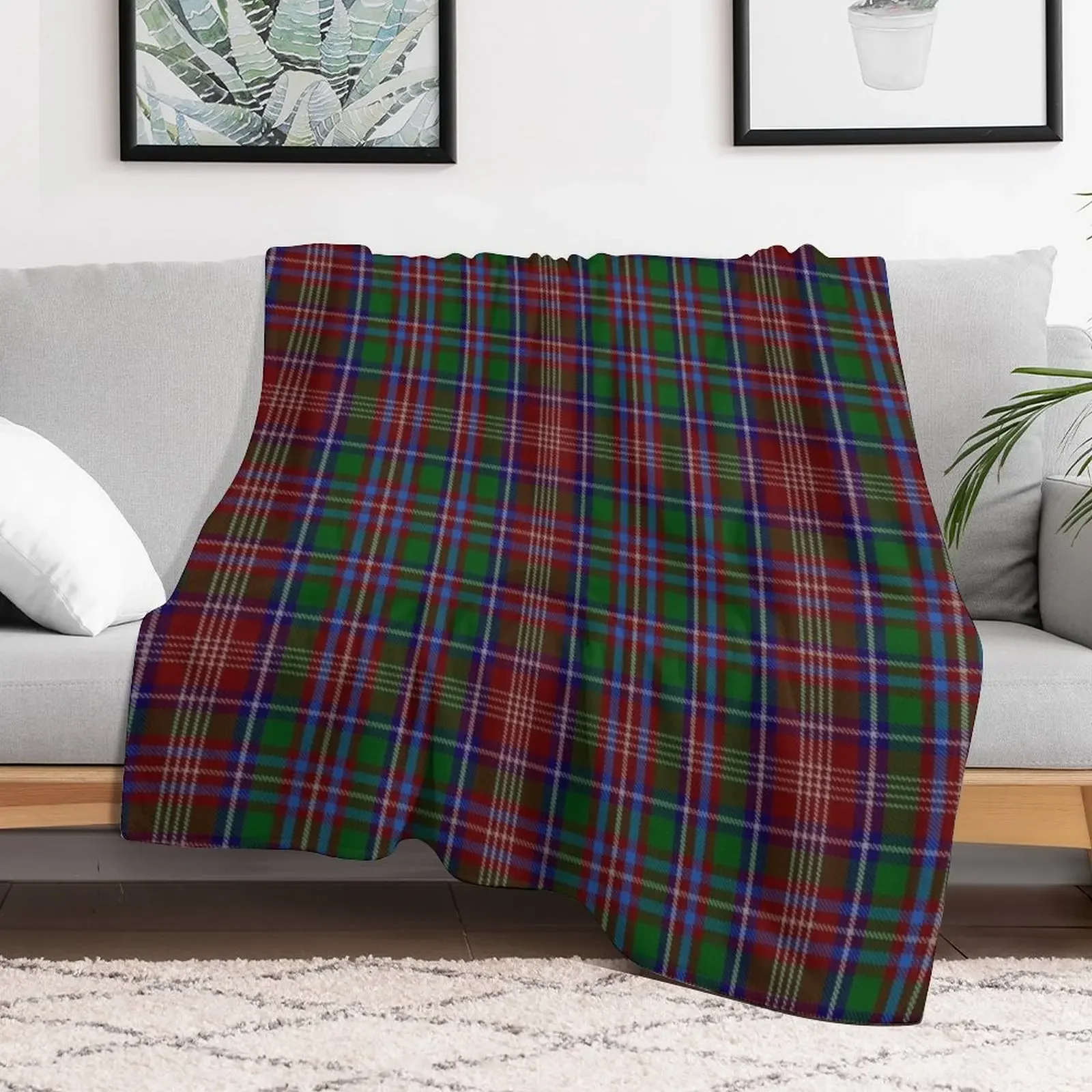 Ritchie Tartan Throw Blanket for sofa Decorative Throw Blankets