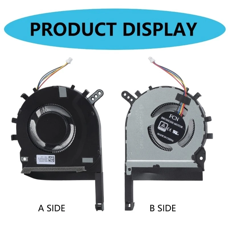 M   for TUF Gaming a15 Laptop CPU Cooling Fan GPU Radiator 5V 0.5A 4pin 4-wire