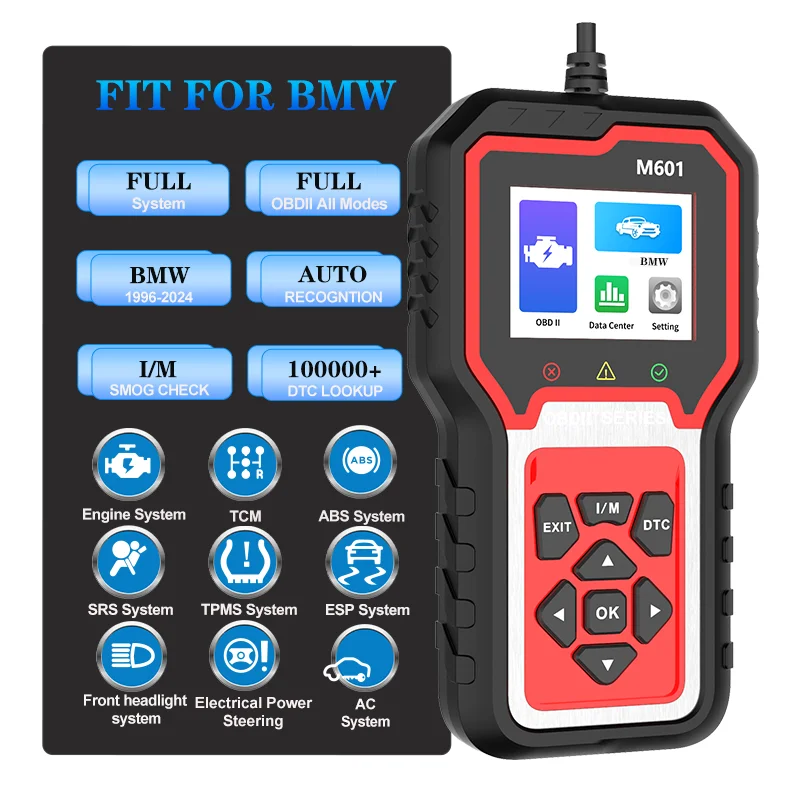 M601 Fit for BMW Scanner Code Reader for BMW  Advanced OBD2 Scanner Auto V-I-N Full System Diagnostic for BMW