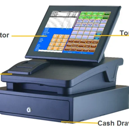 High Quality Cheap Touch Screen Pos System With Thermal Printer And Cash Drawer For Restaurant Shop And Retail Stores