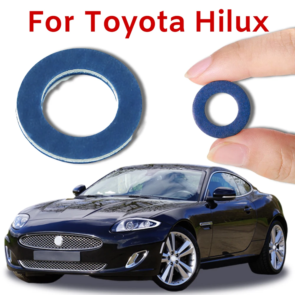 

For Toyota Hilux N80 N100 N140 N160 AN10 AN30 1988-2015 Car Oil Drain Plug Gaskets Crush Seals Parts Aluminum Engine Washer Kit