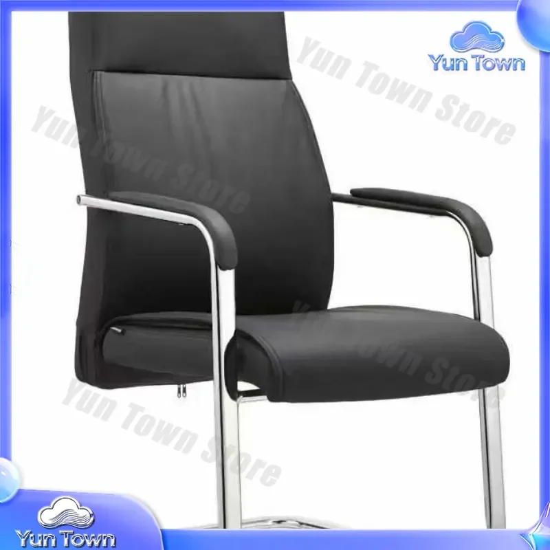 classic bow leather conference fixed computer chair office chair executive
