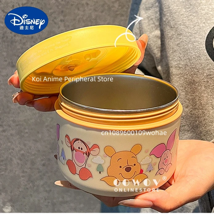 

Винни ланч-бокс Дисней аниме мультфильм аксессуары для печати термос ведро путешествия Kawaii ланч-бокс детский праздничный подарок