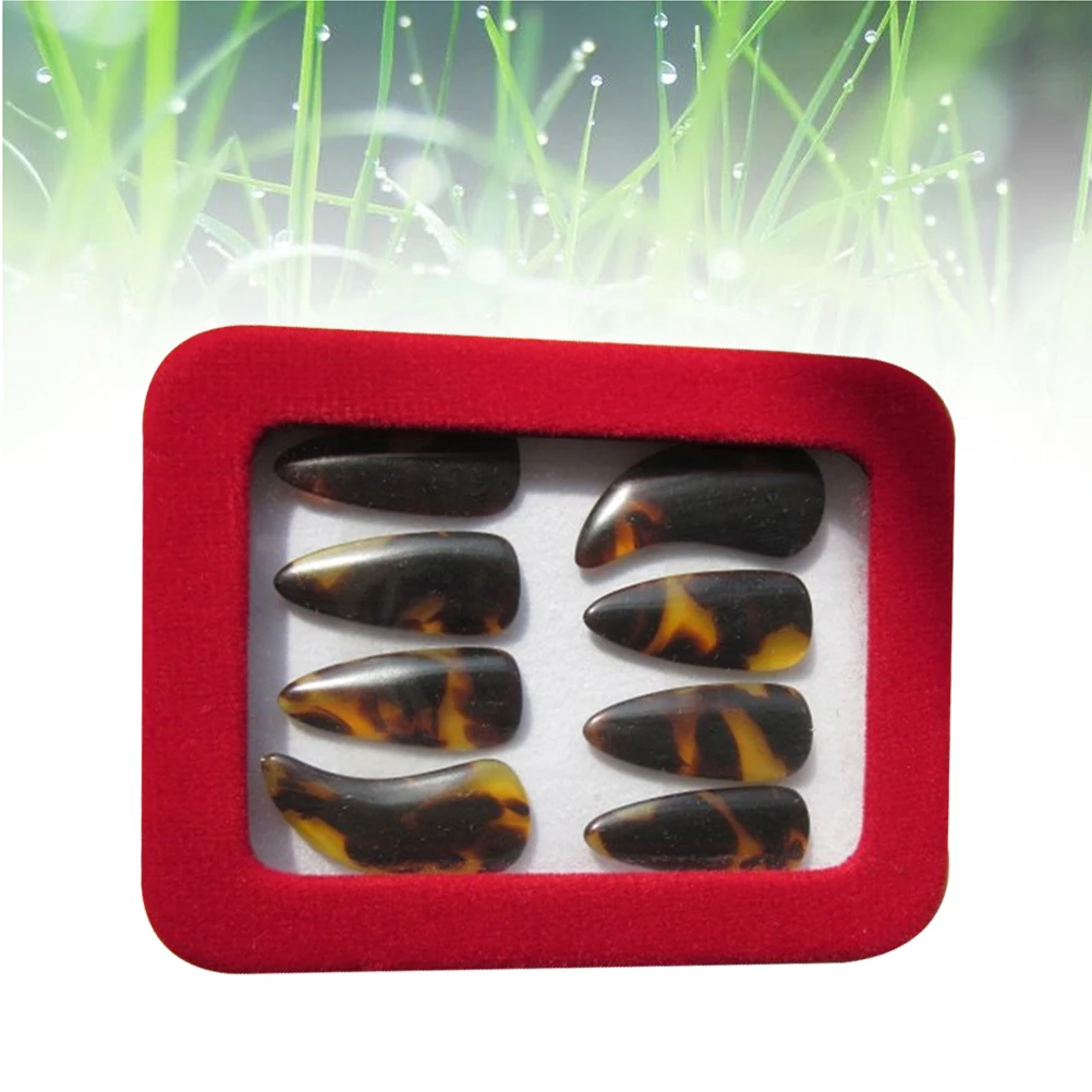 

Professional Natural-imitated High-grade Nail Groove Fingernail Zither For Beginners To Practice Finger Picks Zither Accessories