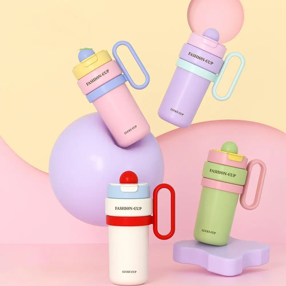 

900ml Double Drink Thermal Cup with Lid Large Capacity Icy Cup Stainless Steel Portable Thermos Mug For Home Work Travel